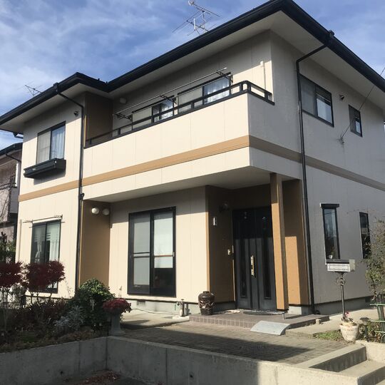 郡山市外壁塗装工事住宅ビフォーアフター外観