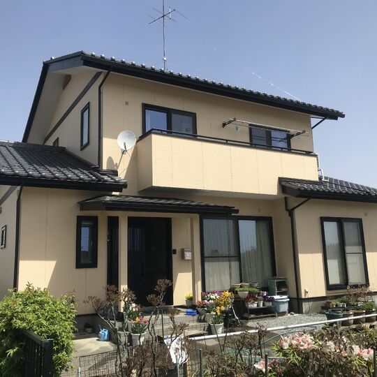 郡山市外壁塗装工事住宅ビフォーアフター外観