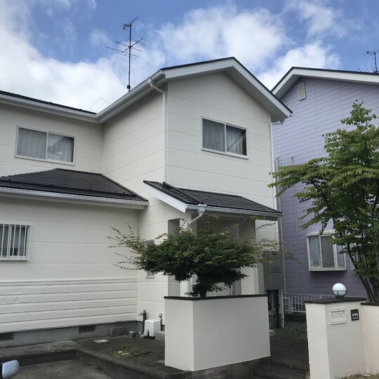 郡山市外壁塗装工事住宅ビフォーアフター外観