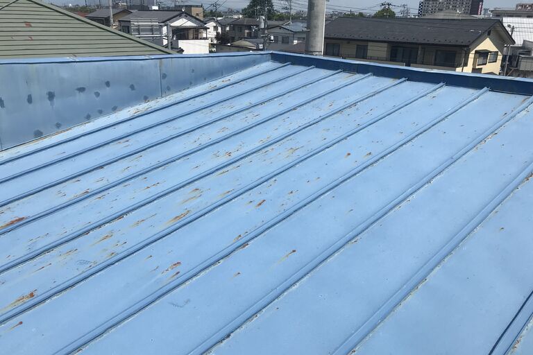 郡山市屋根塗装工事施工前
