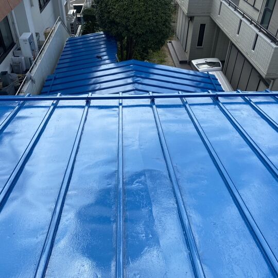 郡山市屋根塗装工事住宅ビフォーアフター外観