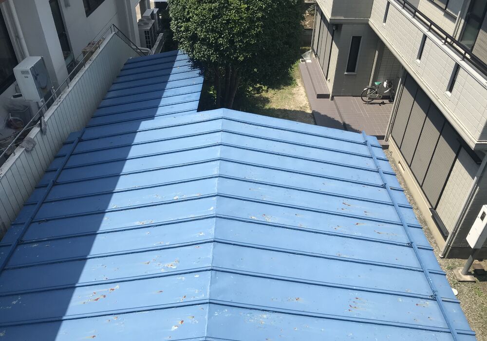 郡山市屋根塗装工事施工前