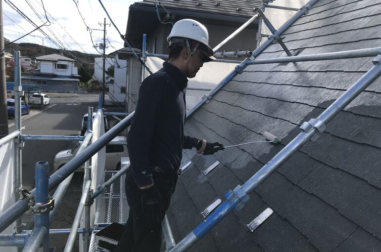 郡山市屋根塗装工事　