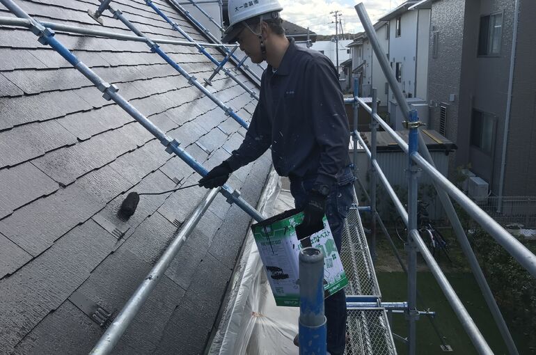 郡山市屋根塗装工事