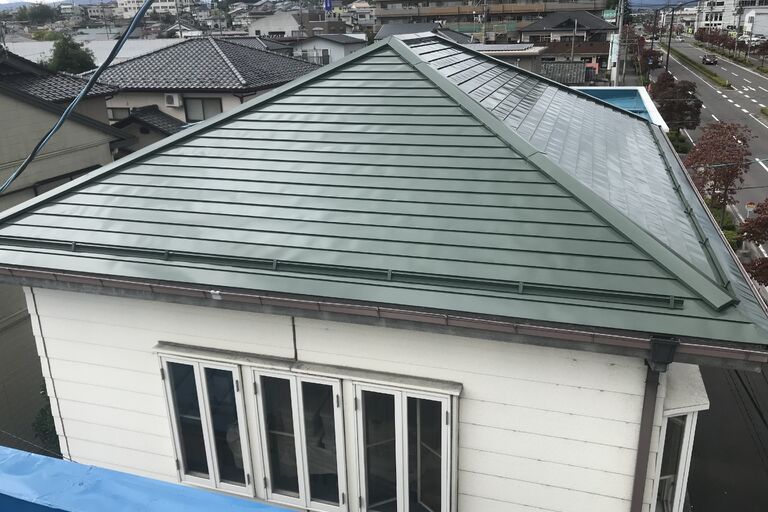 郡山市屋根塗装工事施工完了